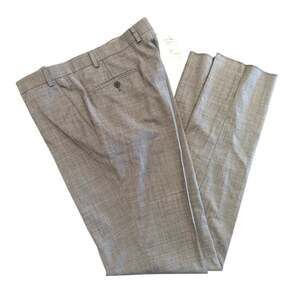 NWT Calvin Klein Men's Gray Textured Suit Dress Pants 37W